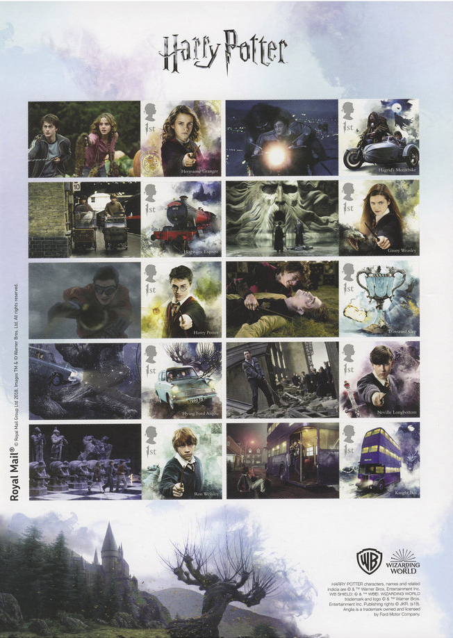 Harry Potter Postage Stamps